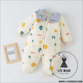 Baby warm onesie cotton thickened cotton winter baby harness crawling clothes spring and autumn newborn sleeping bag