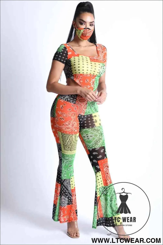 Bandanna Patchwork Mesh Set