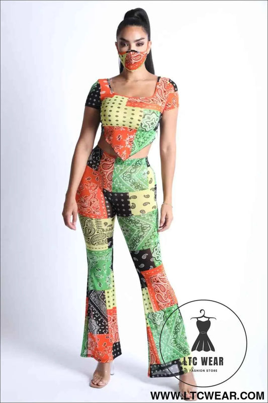 Bandanna Patchwork Mesh Set
