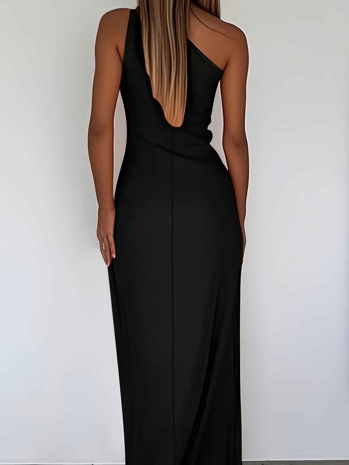 Elegant Ruffled Asymmetrical Summer Midi Dress