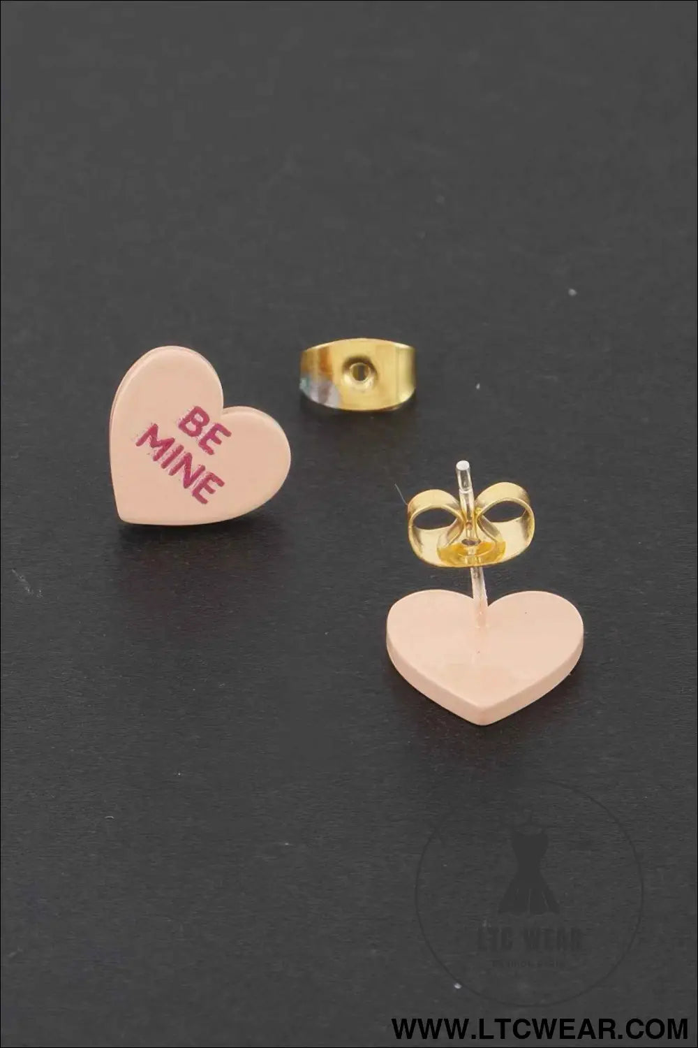 Be Mine Heart Stud Earrings