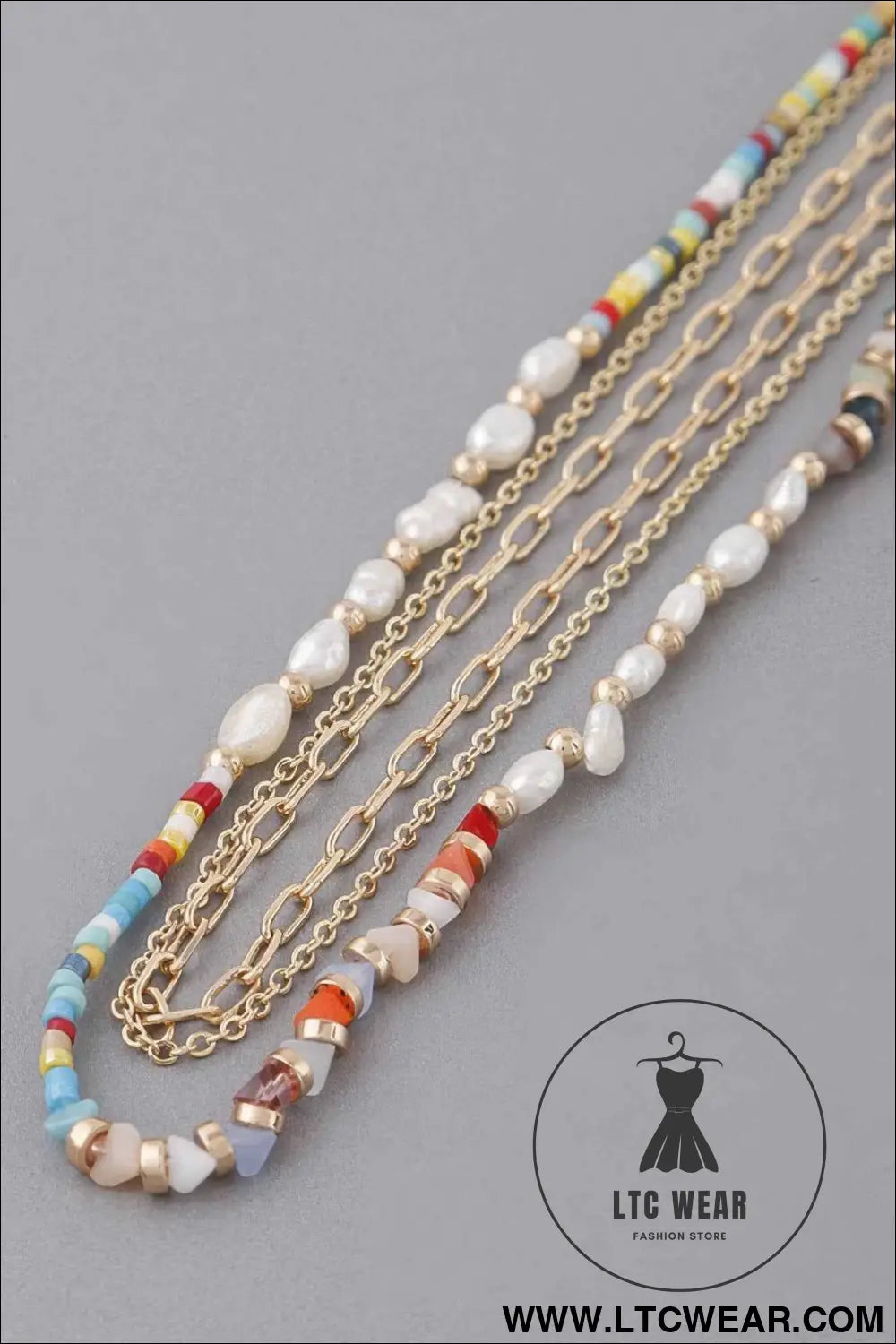 Bead N Chain Choker Necklace