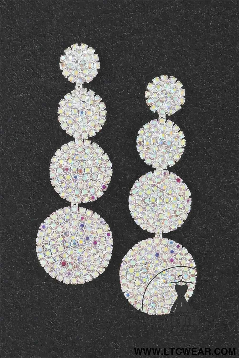 Bedazzled Disco Ball Drop Earrings