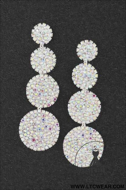 Bedazzled Disco Ball Drop Earrings