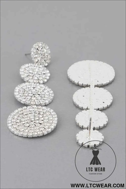 Bedazzled Disco Ball Drop Earrings