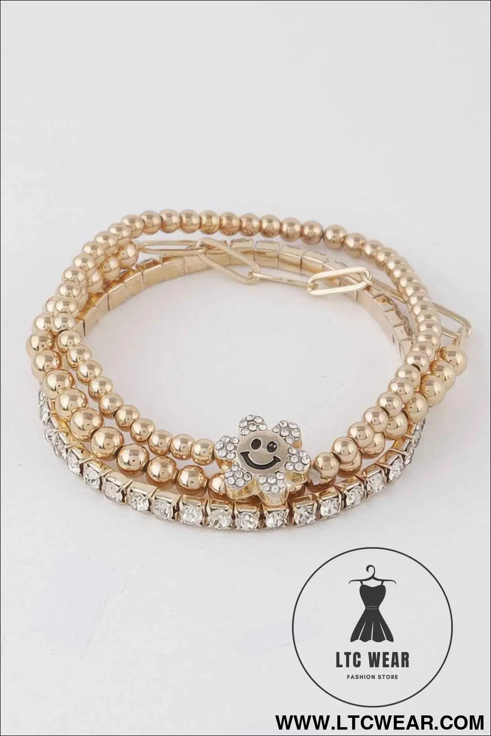 Bejeweled Happy Flower Bracelets
