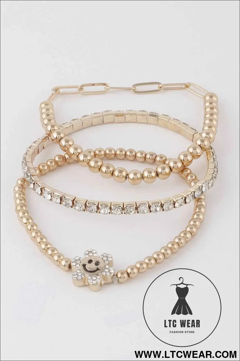 Bejeweled Happy Flower Bracelets