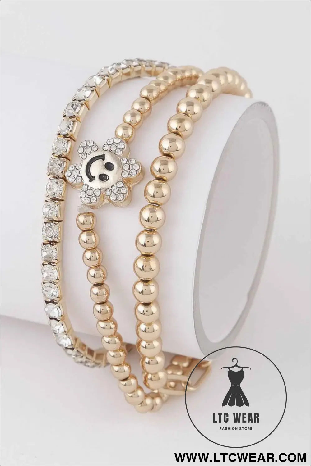 Bejeweled Happy Flower Bracelets