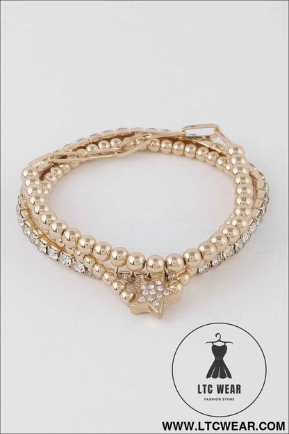 Bejeweled Star Beaded Bracelets