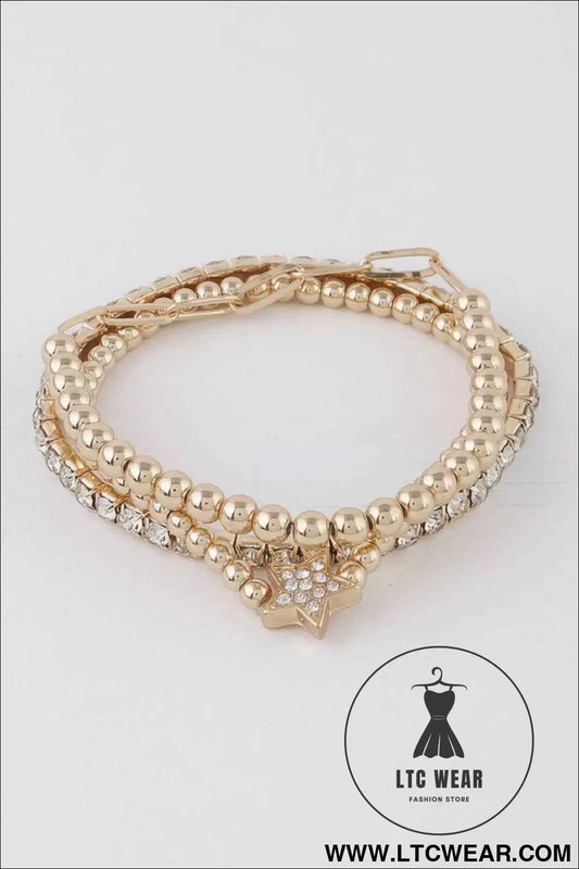 Bejeweled Star Beaded Bracelets