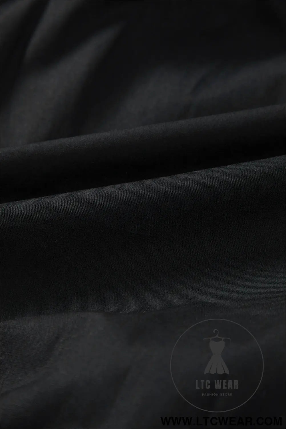 Black button down puff sleeve ruched ruffle hem dress - 15%