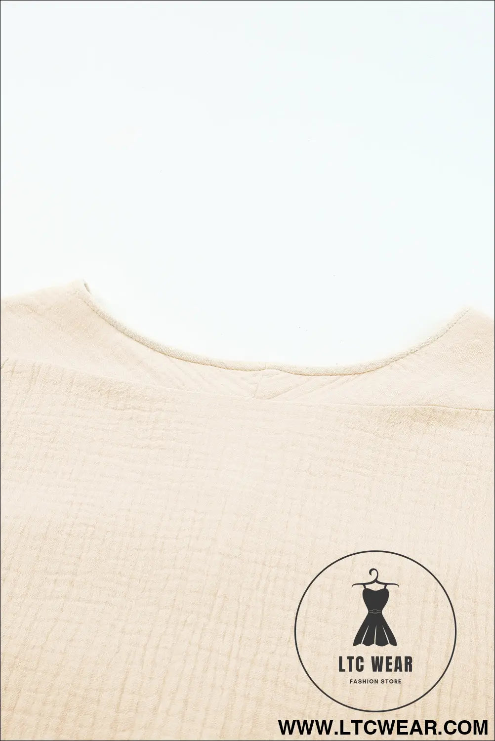 Black Frayed Batwing Sleeve Textured Cotton Blouse - L.T.C Wear Online Fashion Store