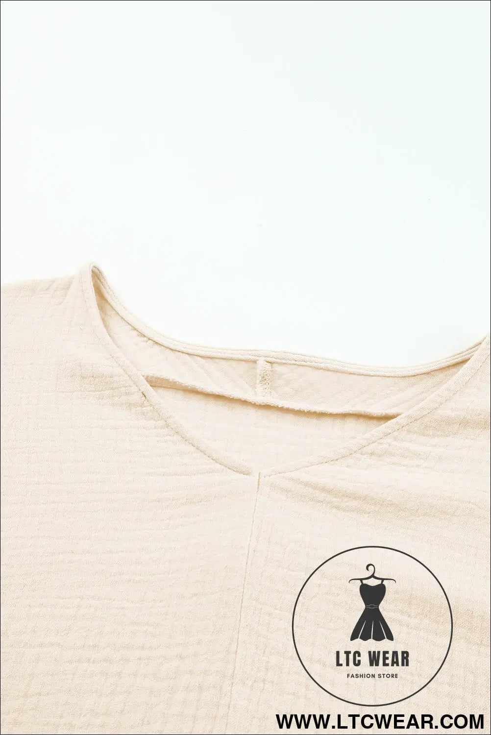 Black Frayed Batwing Sleeve Textured Cotton Blouse - L.T.C Wear Online Fashion Store