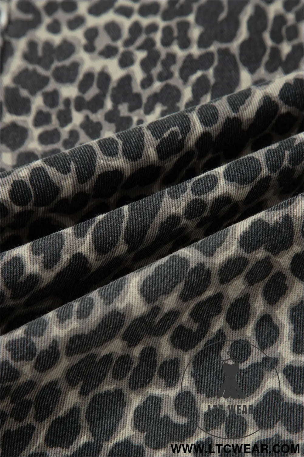 Black leopard print high waist barrel jeans - jeans