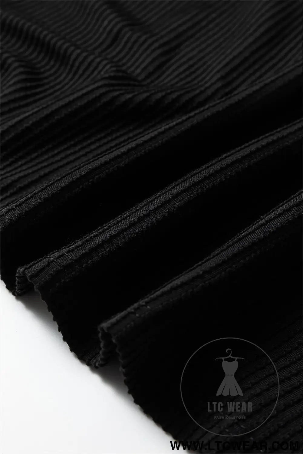 Black plus size contrast frilled neckline ruffled short sleeve ribbed textured blouse - plus size blouses & shirts