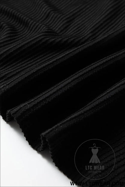 Black plus size contrast frilled neckline ruffled short sleeve ribbed textured blouse - plus size blouses & shirts