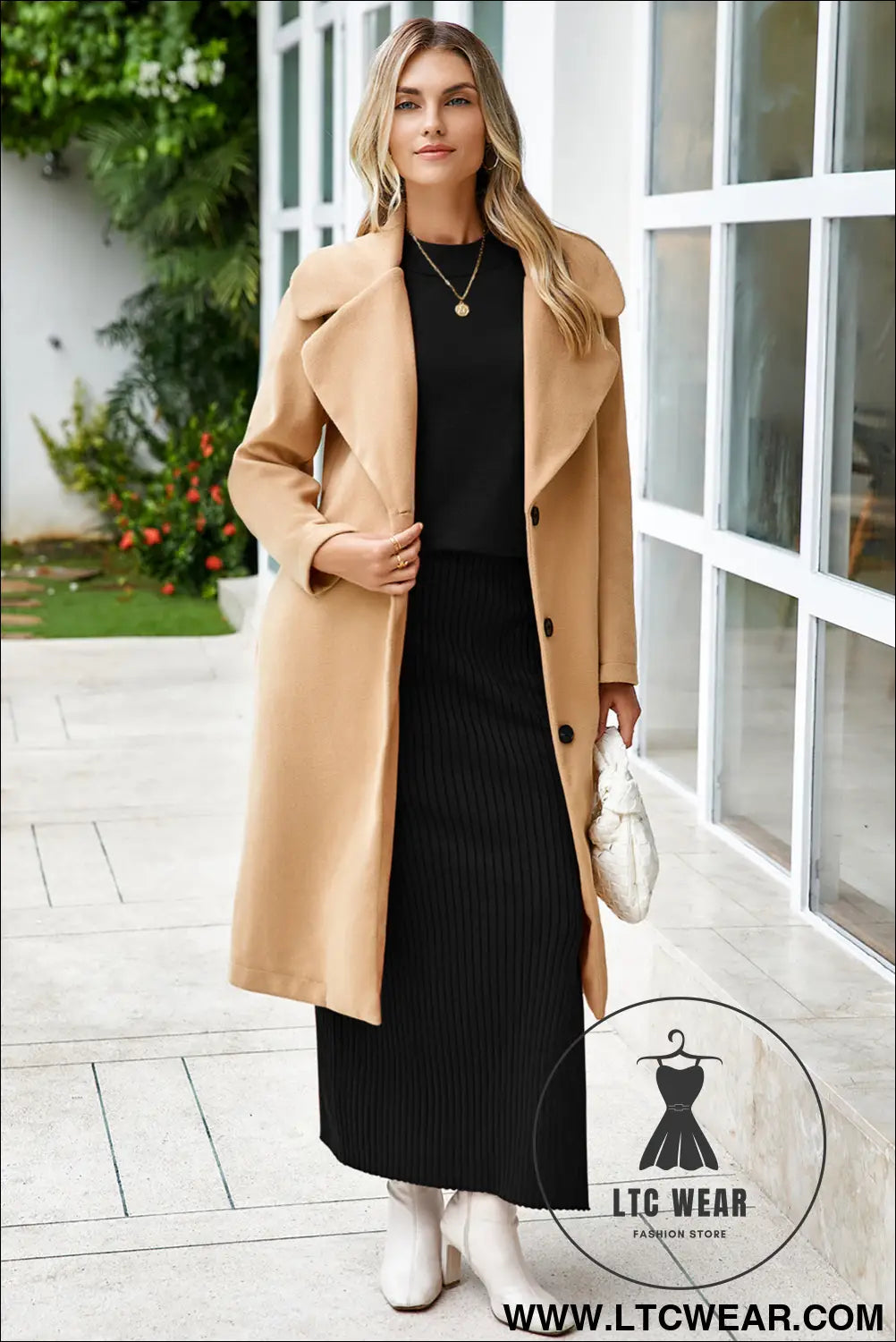 Black solid color knit dolman tee ribbed split skirt 2pcs sweater set - two piece dresses