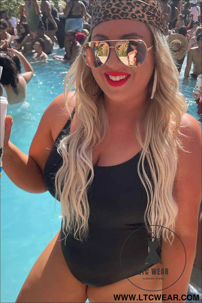 Black Thin Strap Strappy Lace-up Backless One Piece Swimsuit