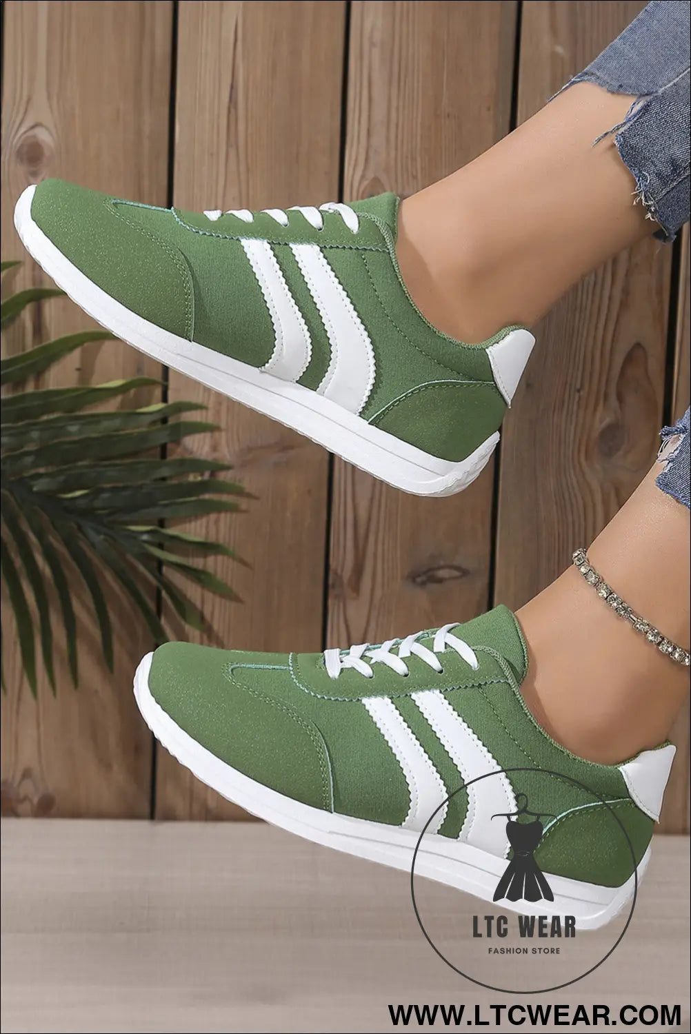 Blackish green patchwork breathable lace up sneakers - womens shoes