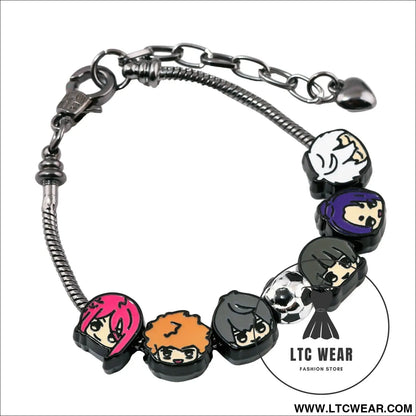 Blue prison diy bracelet national god renjaku senkiri hyoma kirishima ryosuke kiyoshi cartoon metal diy bracelet