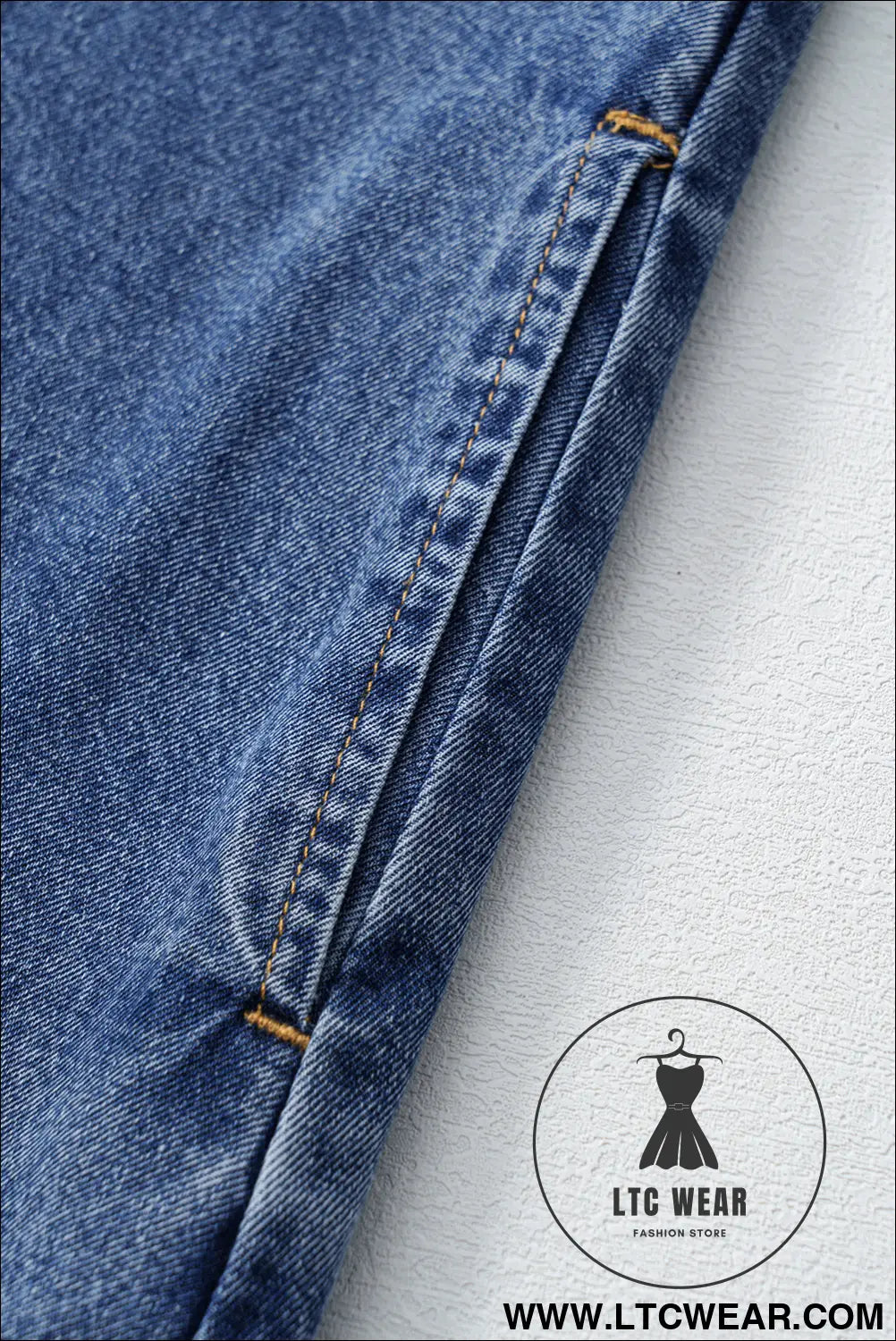 Blue Short Sleeve Collared Patched Pocket Denim Mini Dress - L.T.C Wear Online Fashion Store