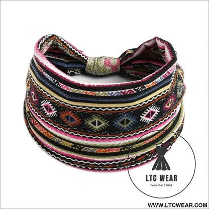 Bohemian Cotton Headscarf for Effortless Style - L.T.C Wear Online Fashion Store