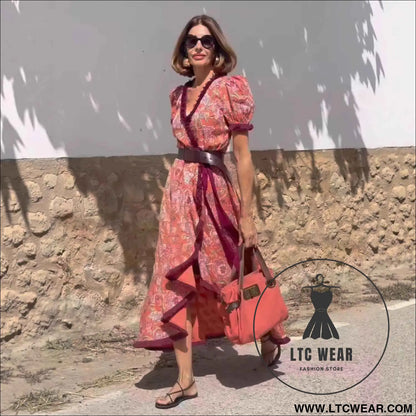 Bohemian Elegant Vacation Long Dress
