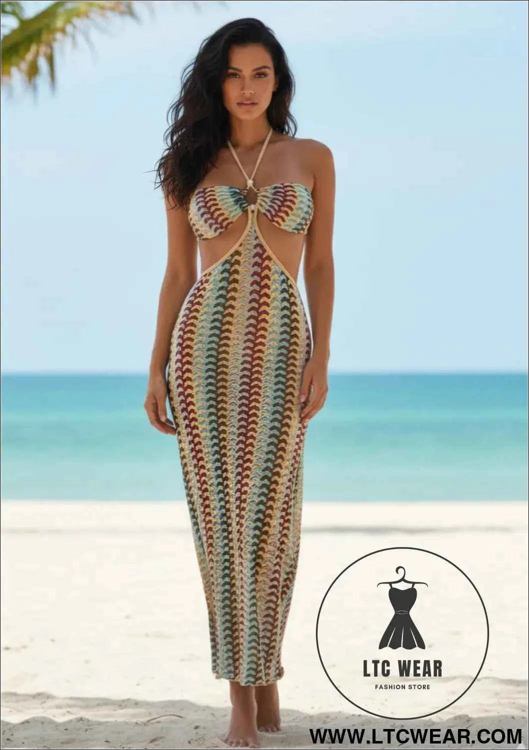 Boho Maxi Bikini Set - 3 Piece Print Swimwear for Stylish Summer Days