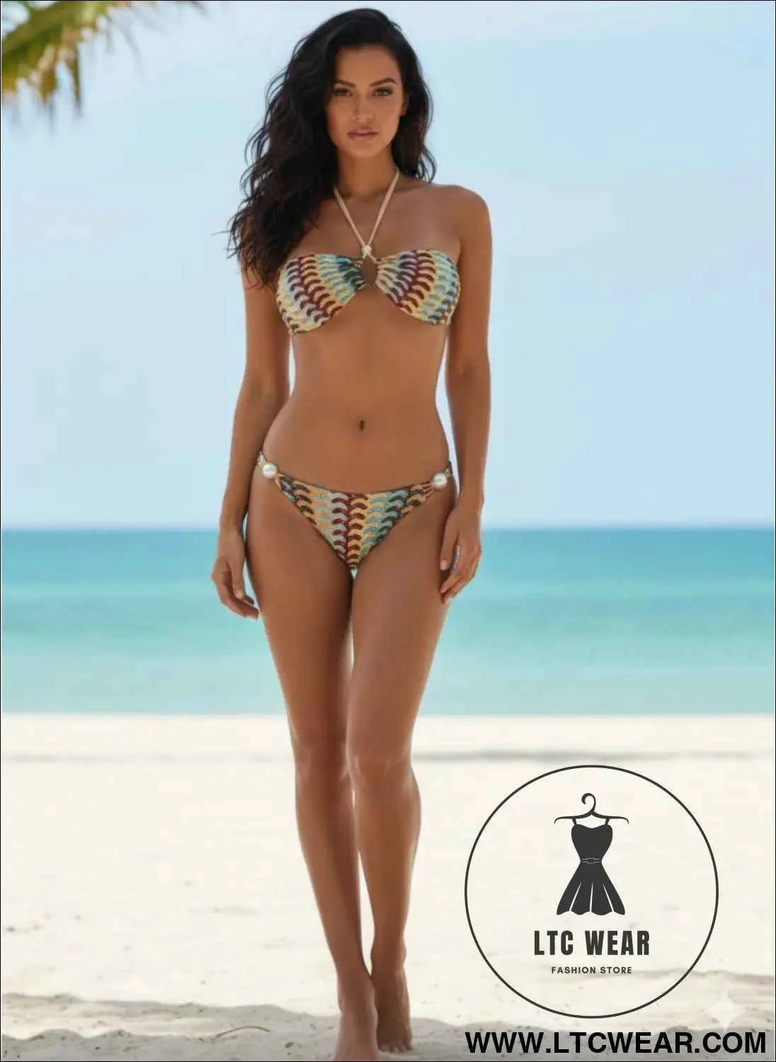 Boho Maxi Bikini Set - 3 Piece Print Swimwear for Stylish Summer Days