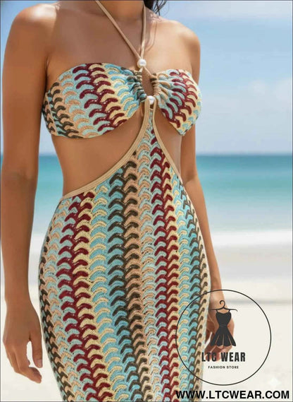 Boho Maxi Bikini Set - 3 Piece Print Swimwear for Stylish Summer Days