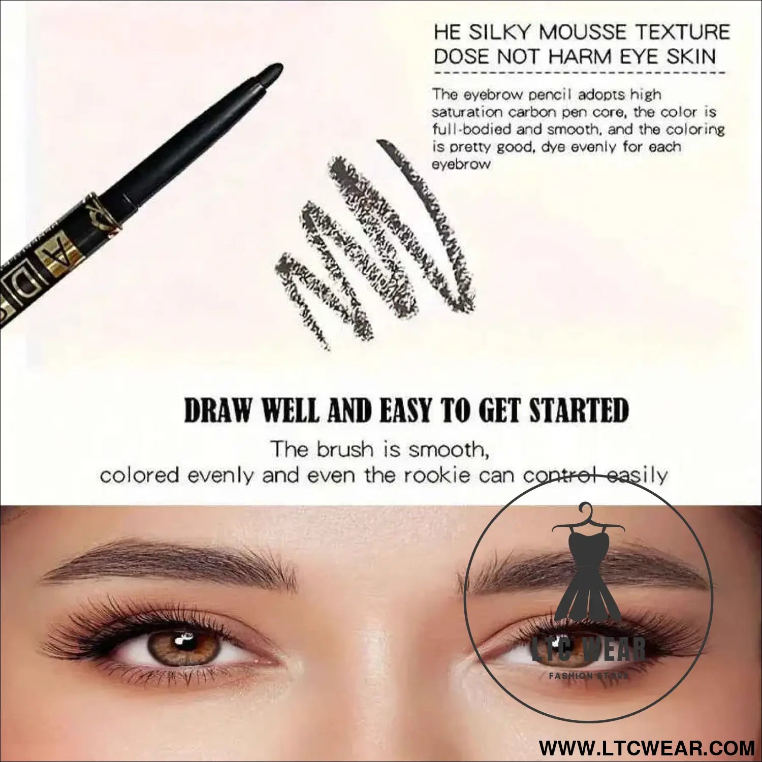 Bold Black Eyeliner Pencils – Waterproof & Smudge-Proof Set