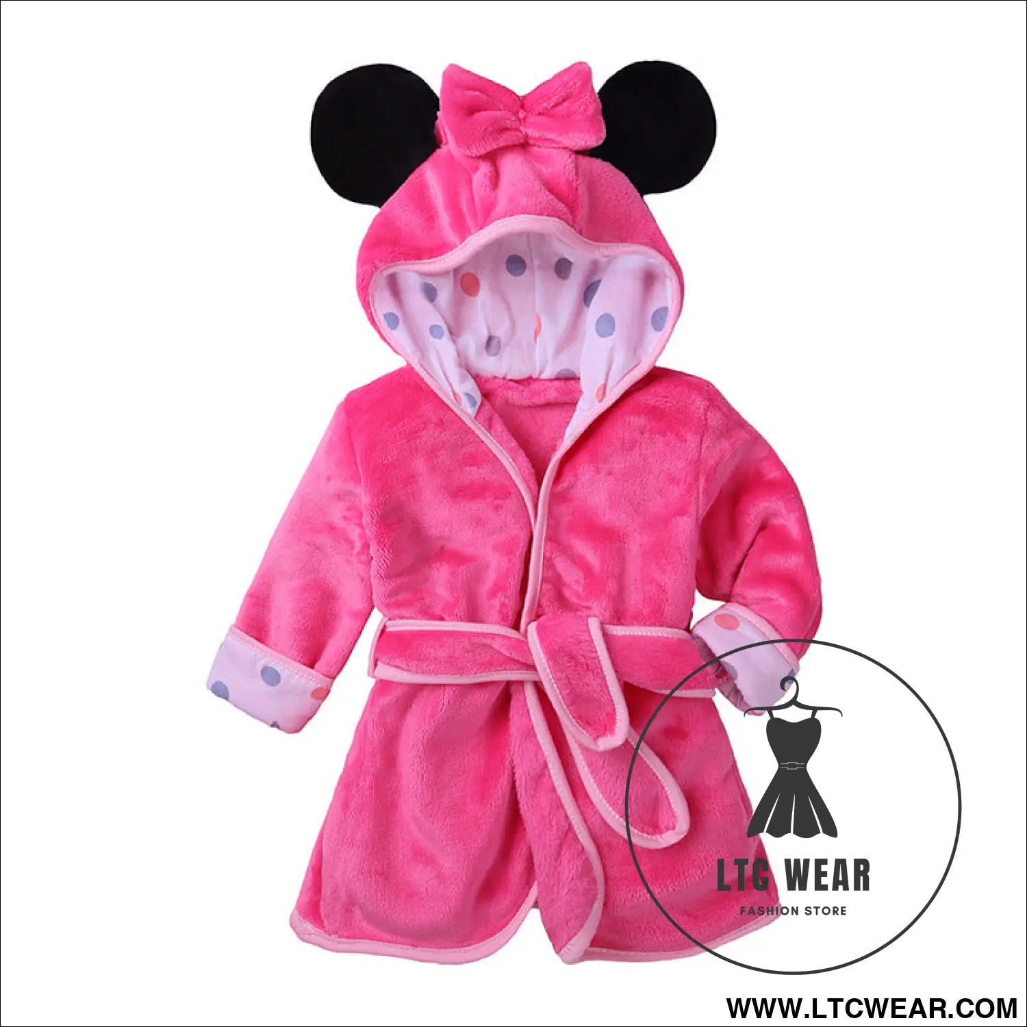 Boys and girls bathrobes children’s cartoon bathrobes multicolor home pajamas - wt3077p without pattern / 90cm