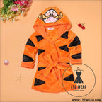 Boys and girls bathrobes children’s cartoon bathrobes multicolor home pajamas - wt3036y tiger / 90cm