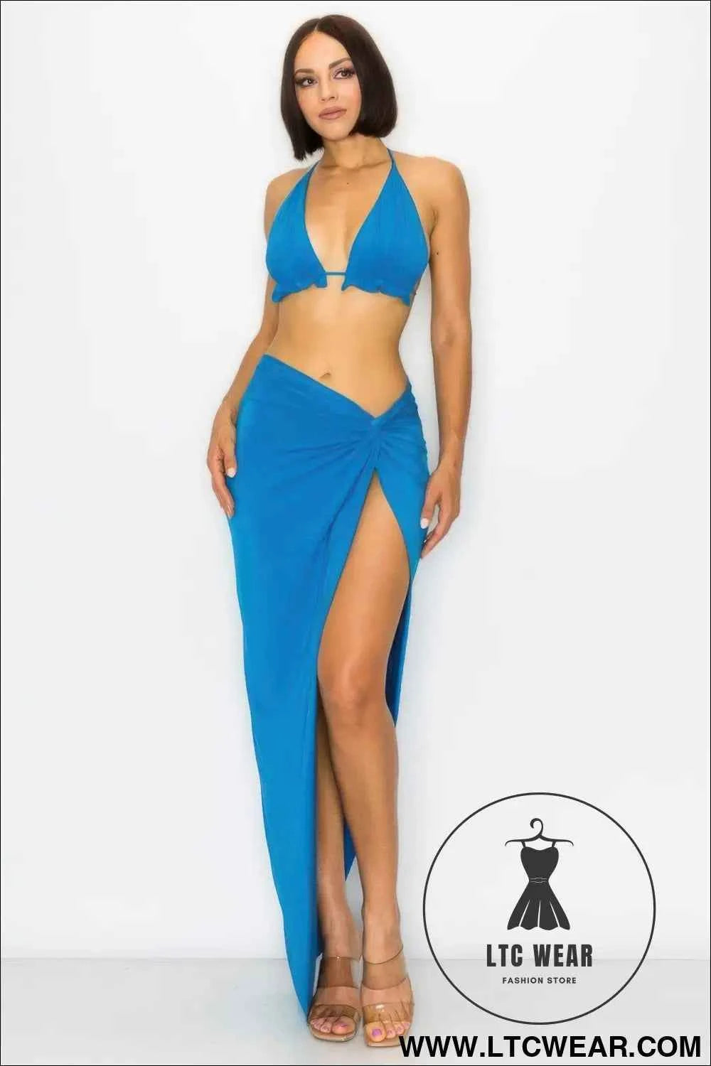 Bra Top And Maxi Skirt Modal 2pcs Set