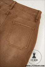 Breen cropped high rise wide leg jeans - jeans