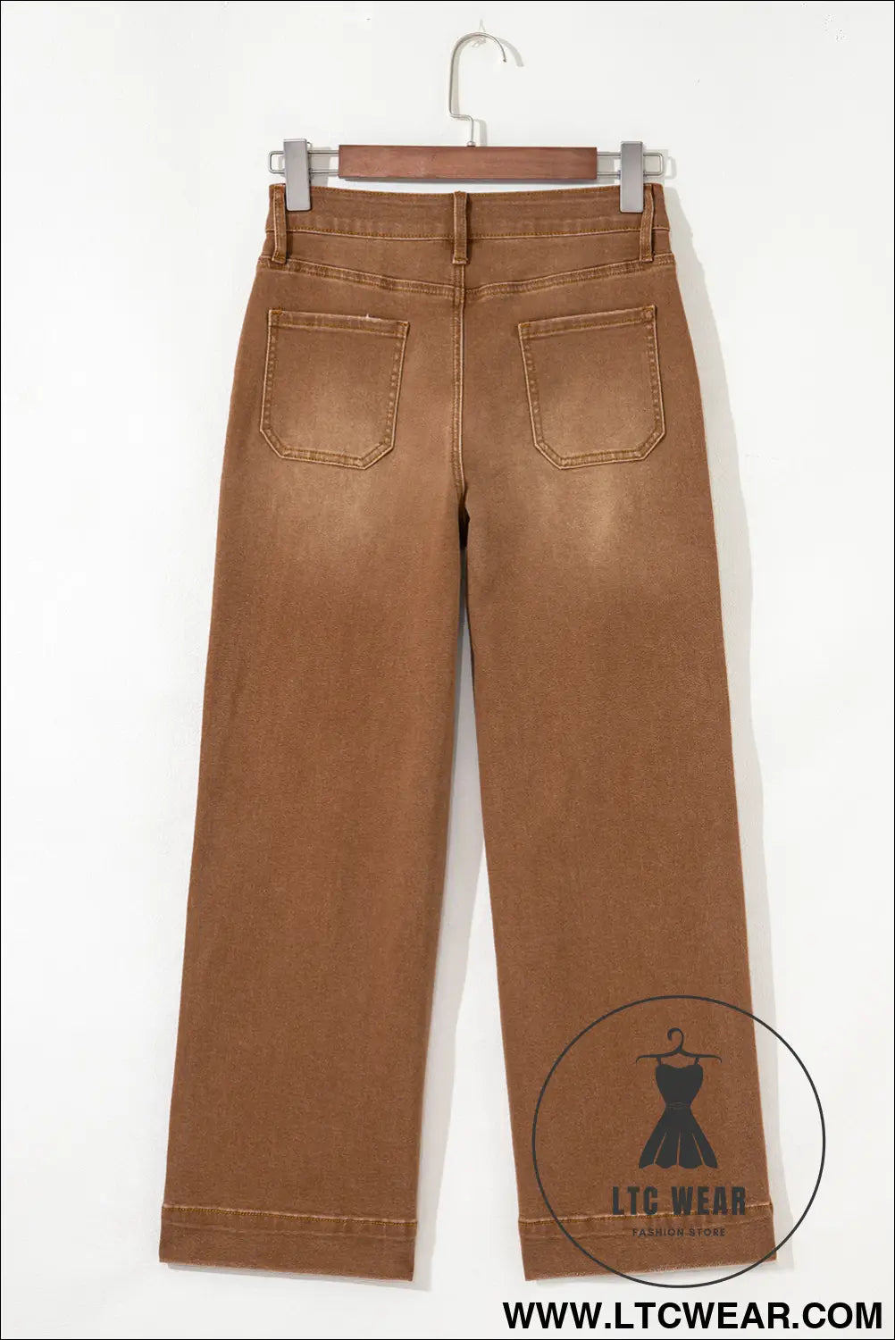 Breen cropped high rise wide leg jeans - jeans