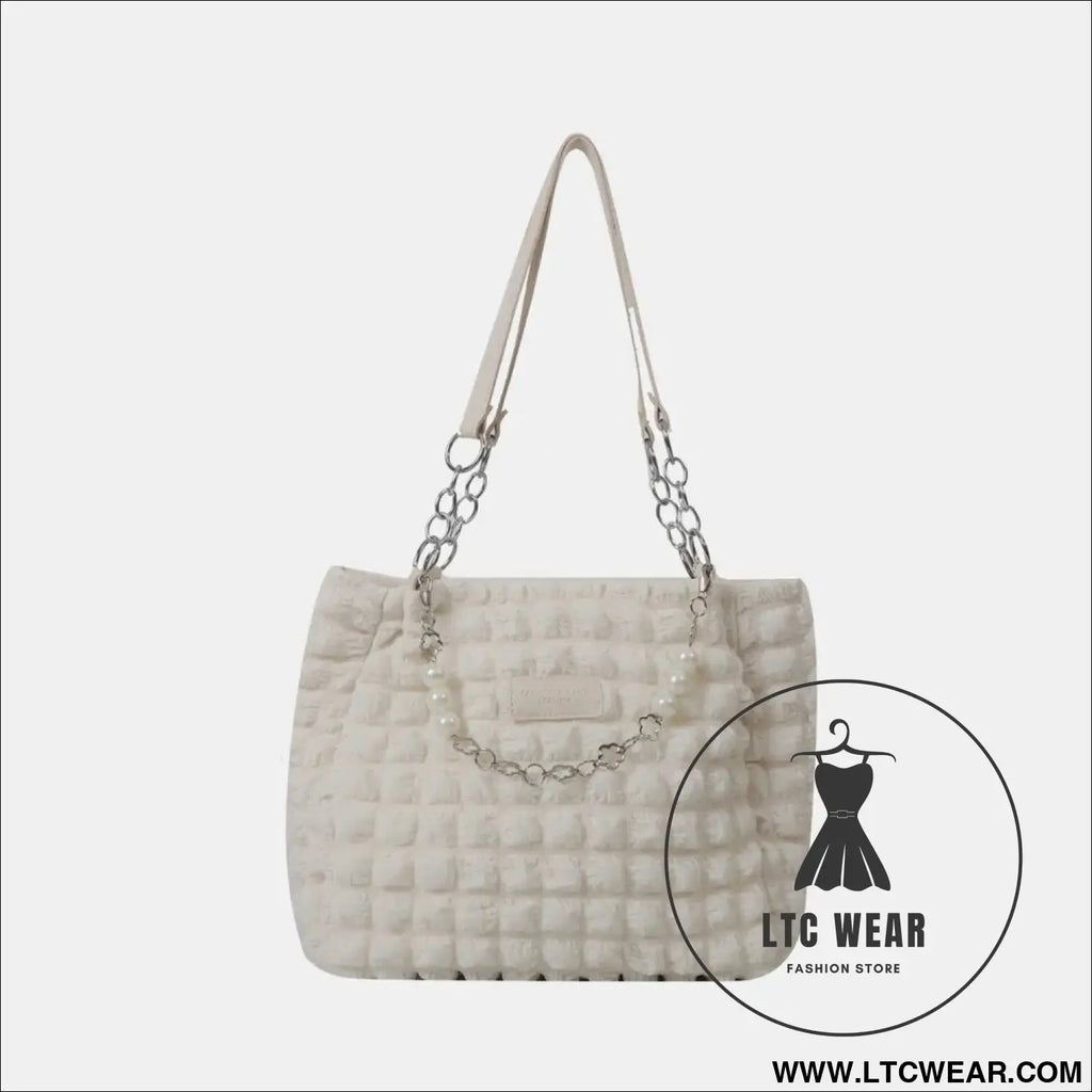 Bubble textured tote bag