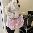 Bubble textured tote bag