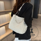 Bubble textured tote bag