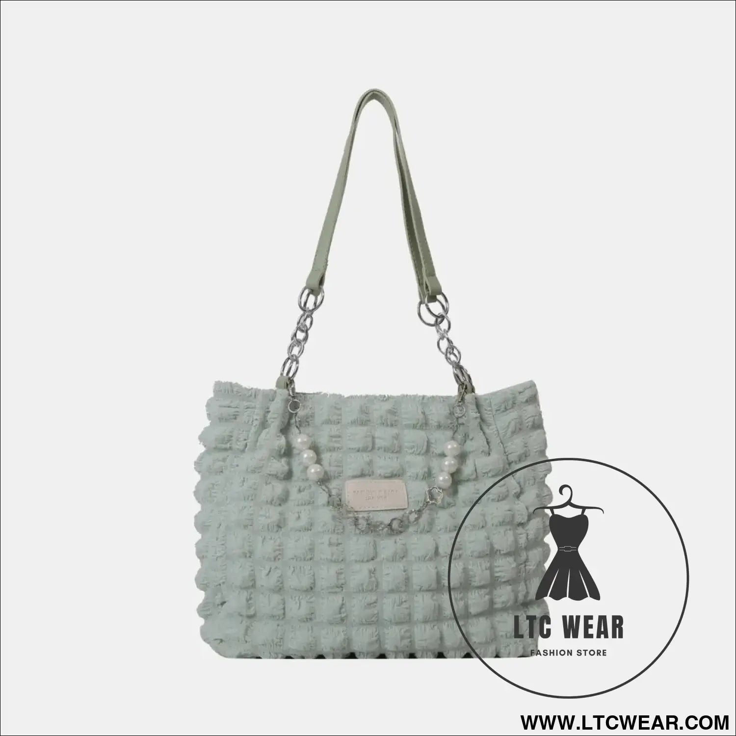 Bubble textured tote bag