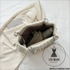 Bubble textured tote bag