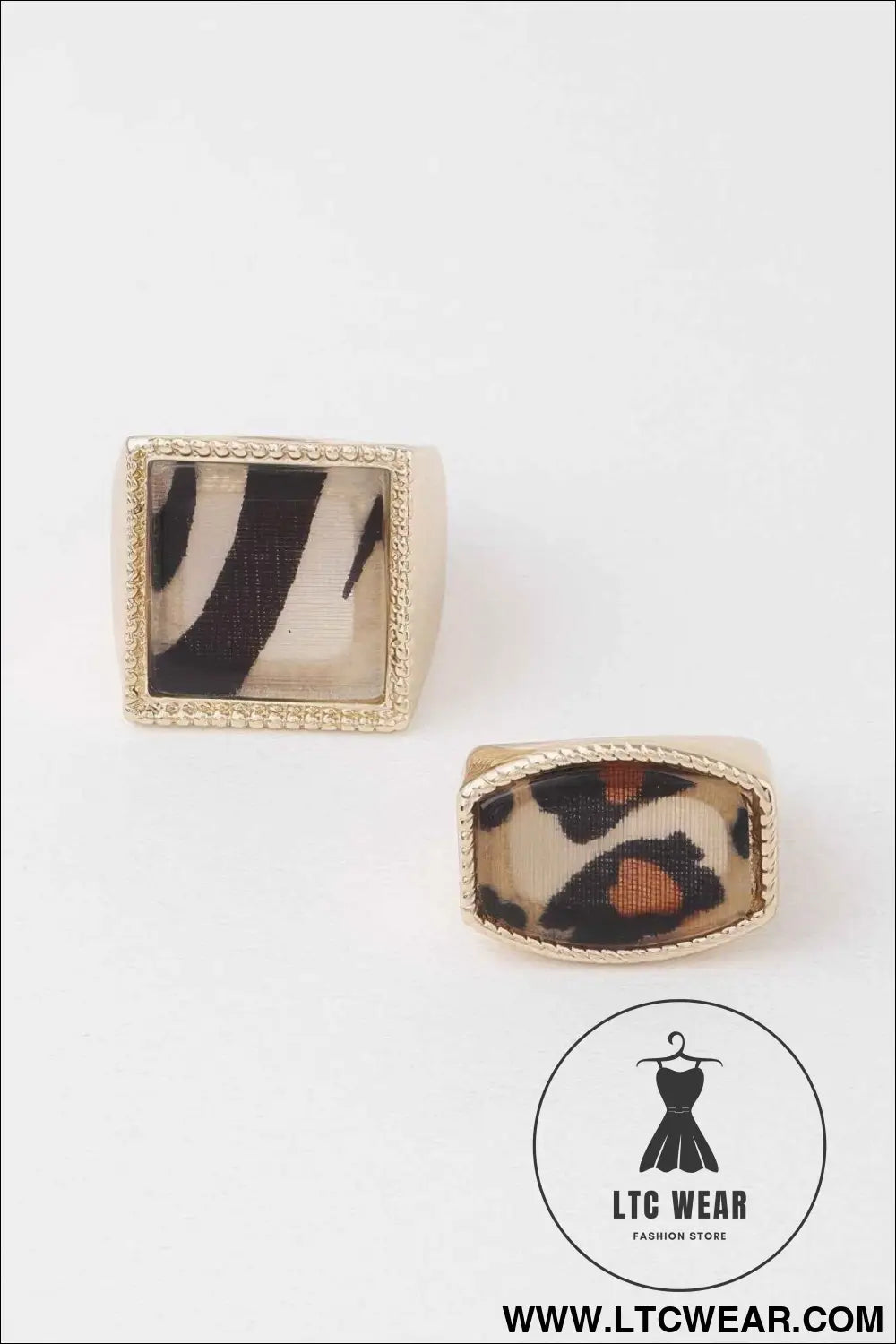 Bulky Animal Print Rings