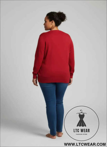 Burgundy Shimmer Knit Tunic Top for Effortless Style and Comfort