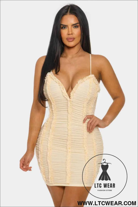 Candy Crush Ruched Mini Dress