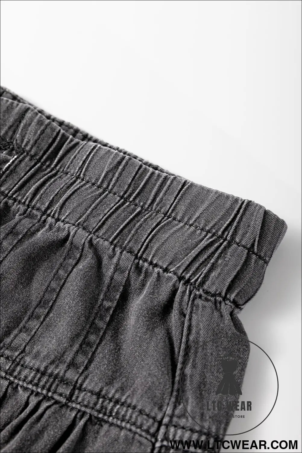 Carbon grey mineral wash button high waist wide leg jeans - 20%