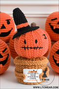 Carrot cute halloween crochet pumpkin potted doll decor - carrot / one size / 100% cotton - home