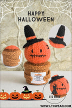 Carrot cute halloween crochet pumpkin potted doll decor - carrot / one size / 100% cotton - home