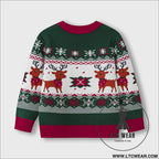 Cartoon deer sweater baby base pullover knitted sweater