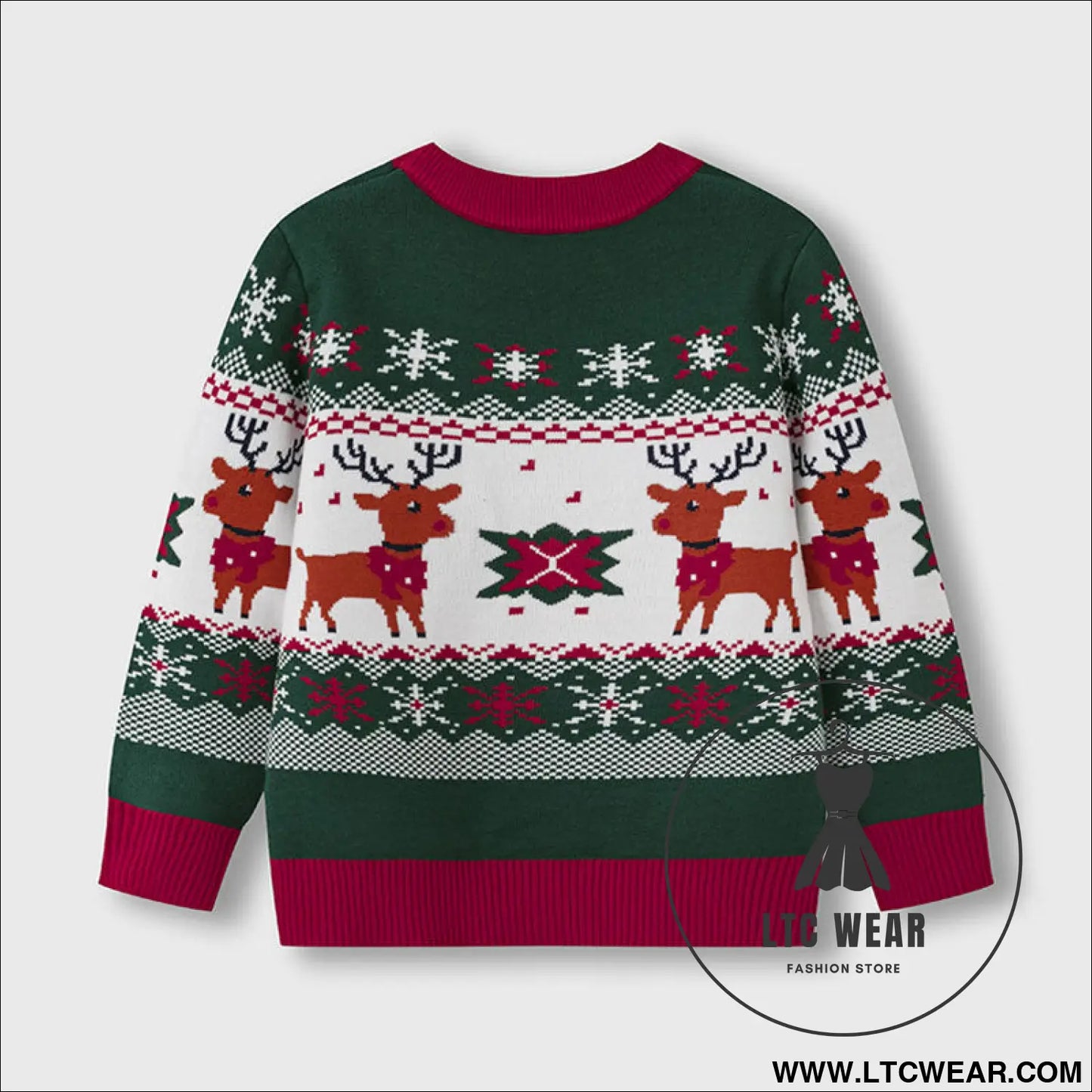 Cartoon deer sweater baby base pullover knitted sweater