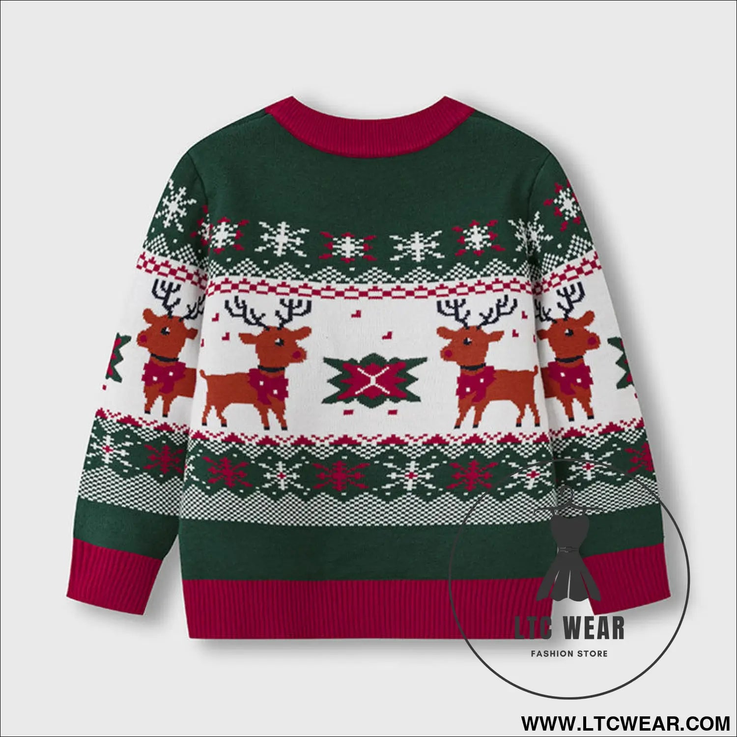 Cartoon deer sweater baby base pullover knitted sweater